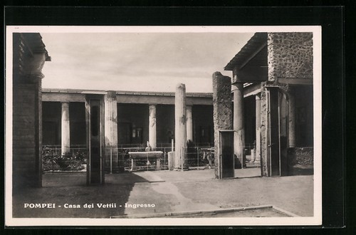 Cartolina pompei casa dei - pompei,,