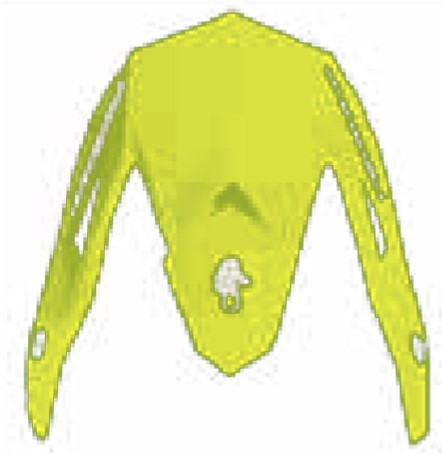 Visiera casco 3191 - , giallo