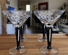 4 Bicchieri Martini Murano