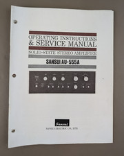 Sansui Au-555a Amplificatore Stereo a Stato Solido Manuale di Servizio D-1003