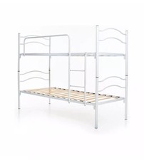 LETTO A CASTELLO SINGOLO SCOMPONIBILE SOMNUS IN METALLO BIANCO 203X145,5X83 CM