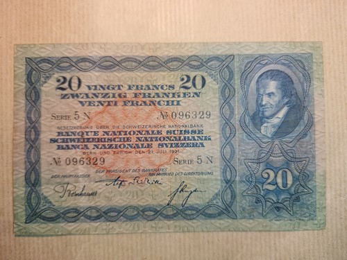 Banconota antica franchi - banconota,