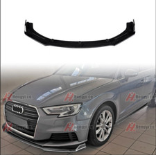 Per AUDI Audi A3 S3 8V SPOILER SOTTO PARAURTI ANTERIORE SPLITTER ABS NERO LUCIDO