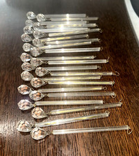 Lampadario antico a gocce di