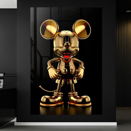 Quadro topolino dorato - topolino,