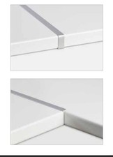 Profili in alluminio per Top Cucina da mm 38 giunzione  Lineare - angolare