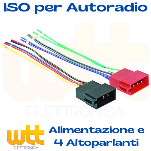 Cavo iso autoradio connettore