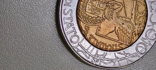 Moneta 500 lire polizia - 500, di