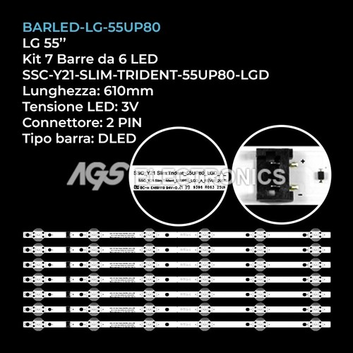 Kit barre strip - strip, 6