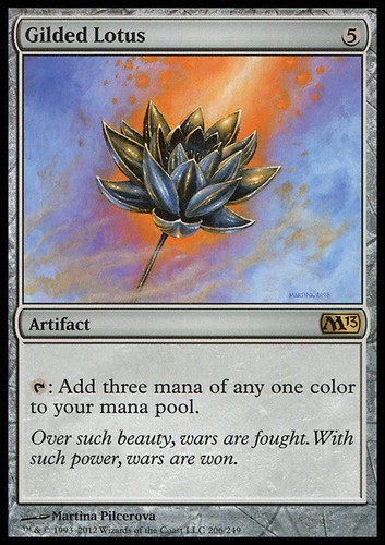 Mtg gilded lotus foil italian - gilded,