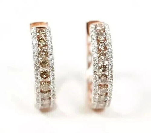 Orecchini cerchio diamanti - orecchini, a