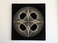 Quadro vintage nail & string