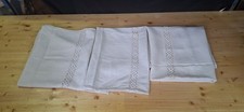 Antichi Teli Lino Grazzo Canapa Asciugamani Tovaglie Lotto 3 Pezzi
