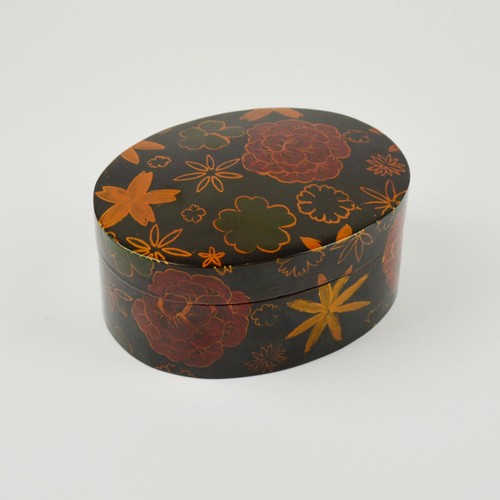 Scatola lacca fiori - -,