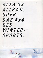 Alfa Romeo 33 4x4 Berlina e Giardinetta 1985 brochure vendita mercato tedesco