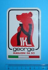 ADESIVO STICKER VINTAGE AUFKLEBER AUTOCOLLANT NIK GEORGE MAGLIONI DA SCI SKI