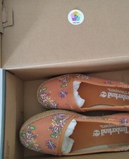 Timberland scarpe donna 37 ballerine espadrilles arancione fiori