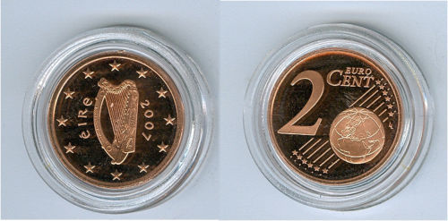 Irlanda cent proof - /,