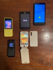 Lotto 5 telefoni cellulari (Samsung, LG, Nokia, Alcatel)