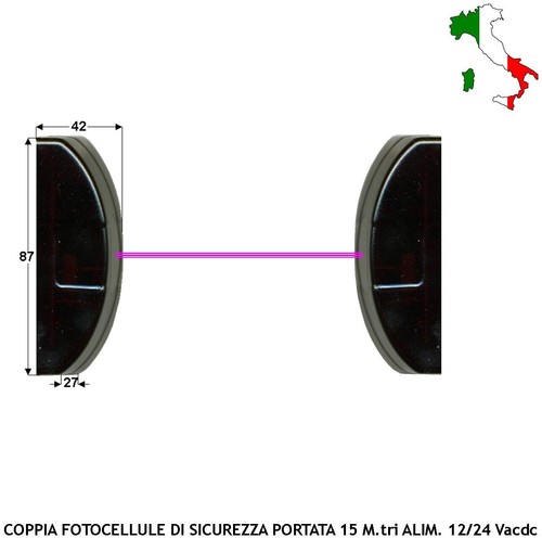 Coppia fotocellule originali - fotocellule,