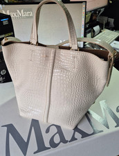 NEW Max Mara Leather Bag Milk