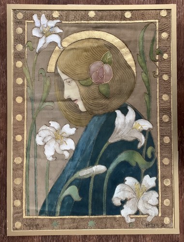 Dipinto antico tessuto - su,