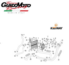 VASCHETTA RAFFREDDAMENTO SCOOTER LOGIK 125 150 KEEWAY 06111T430007