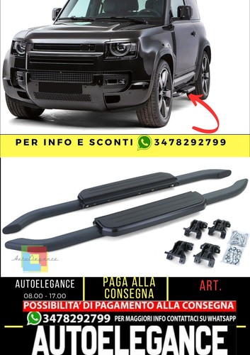 Pedane laterali alluminio nero - laterali,