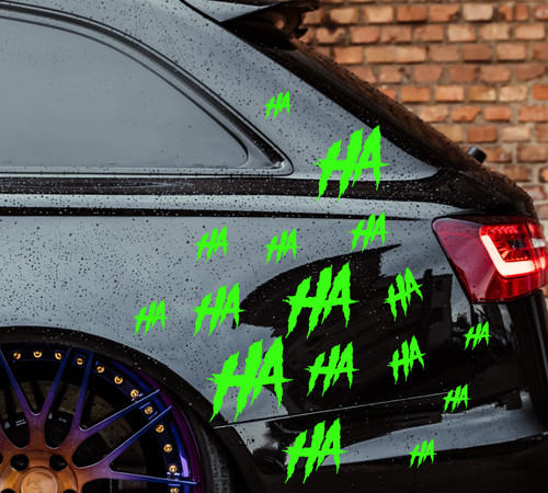 Adesivo verde fluo auto