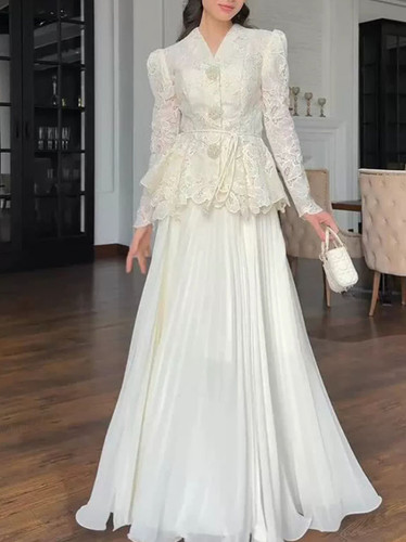 Elegante gonna top avorio - gonna,