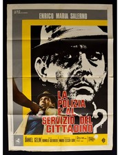 manifesto LA POLIZIA AL SERVIZIO DEL CITTADINO alfa romeo salerno enrico A374