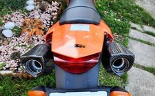 KTM 640 LC4 SM Supermoto 1998-2007 MassMoto Terminale Scarico Inox-Carb