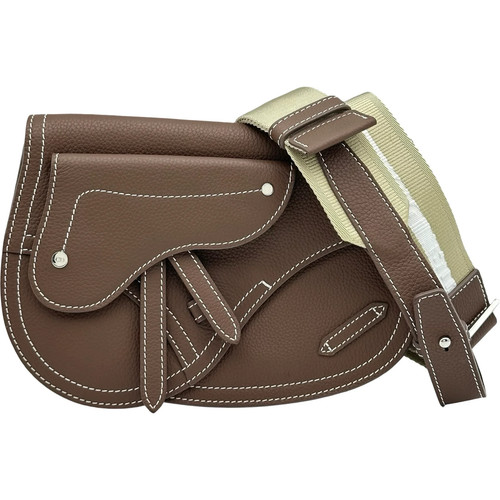 Dior saddle body bag gray - dior,