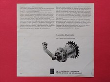 TORPEDO DUOMATIC FICHTEL & SACHS originale BROCHURE DEPLIANT bicicletta epoca