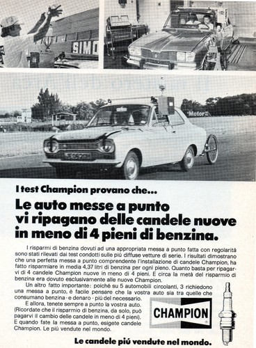 1970 champion candele vintage - champion,