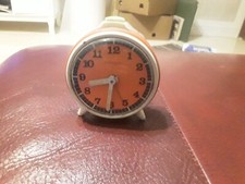 RARA SVEGLIA ARANCIONE KIENZLE CM. 6X6 NON FUNZIONANTE