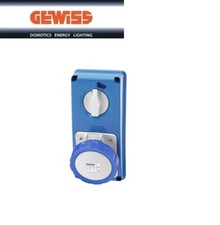 PRESA GEWISS INTERBLOCCATA PORTAFUSIBILI 16A 2P+T GW66304N