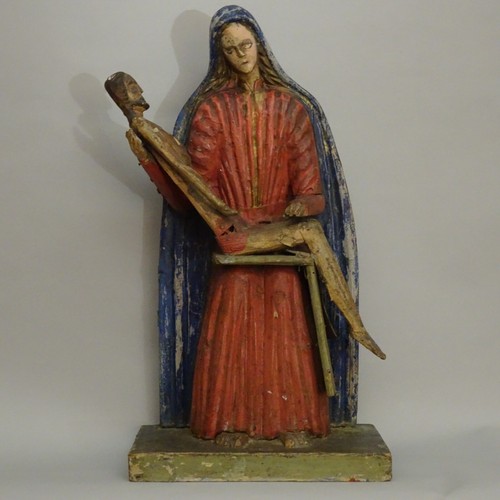 Scultura antica pietà in - ,