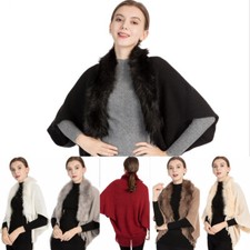 Poncho donna maglia mantello