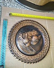 Raro E Stupendo Piatto in Rame Souvenir Da Collezione Degli Alpini Come Da Foto