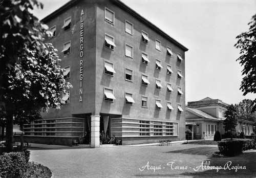 Cartolina acqui terme albergo - acqui,