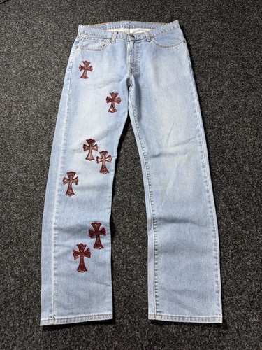 Jeans uomo denim incrociato