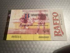 taranto-sora biglietto ticket calcio 2000/01(Lazio,Inter,Roma,Milan,napoli)
