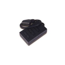 MULTIPRESA 3 PRESE SCART CIABATTA TV DECODER VIDEO DIGITALE TERRESTRE SWITCH 