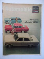 L'AUTOMOBILE 1965 OPEL KADETT 1966 coupè caravan rivista nr. 35-36 auto car 
