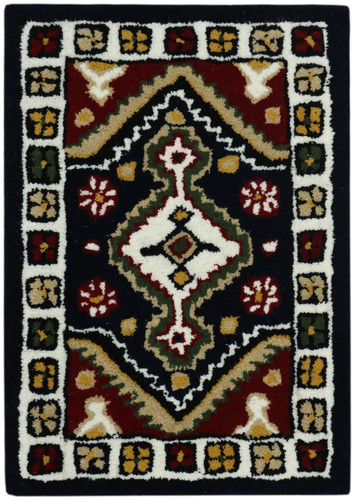 Tappeto lana 40x60 - in, blu