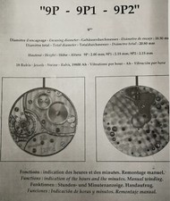 PIAGET 9P2 - PIECES MOUVEMENT