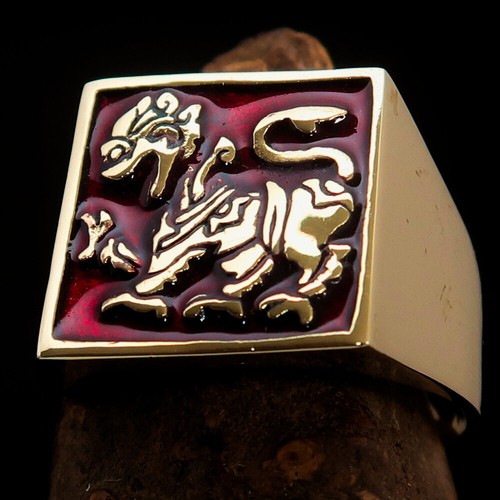 Anello leone singalese - leone, singalese,