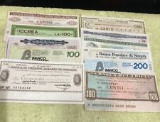 11 Mini Assegni Varie Banche