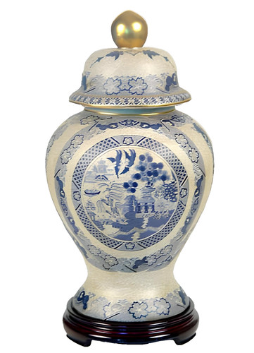 Vaso cinese tavolo - vaso, terra